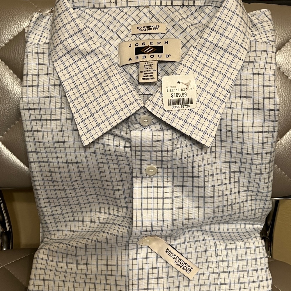 Men’s dress shirt, 18.5, 36/37 tall